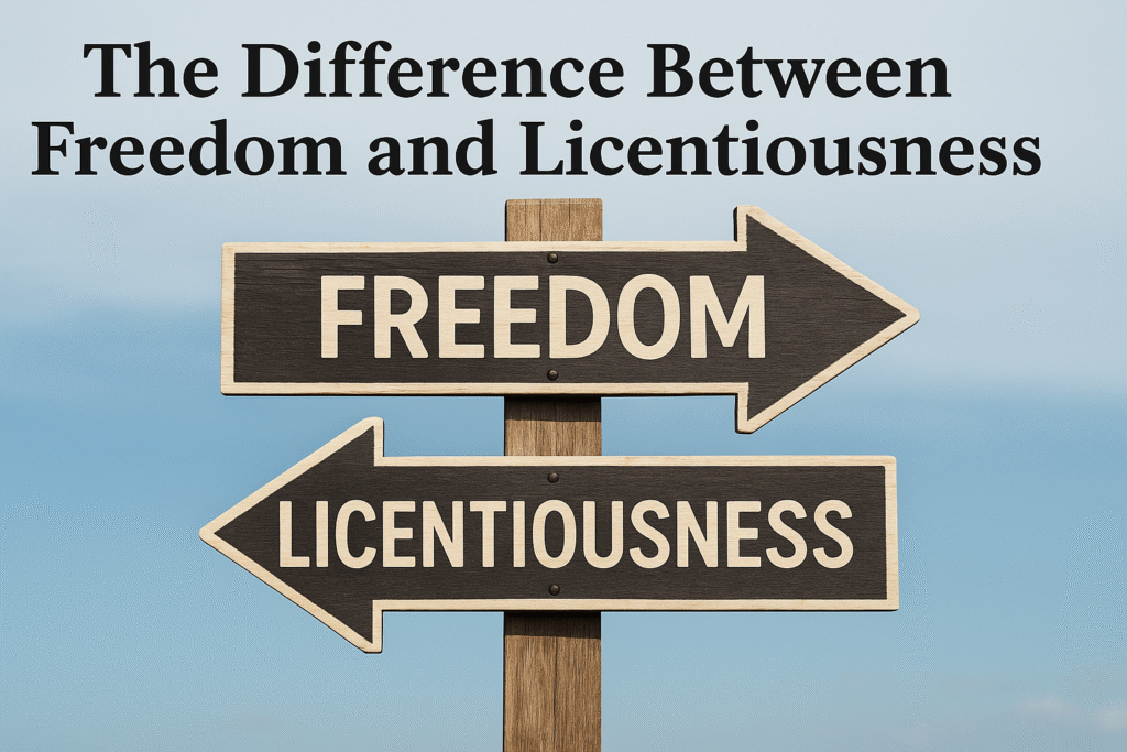 The Difference Between Freedom and Licentiousness